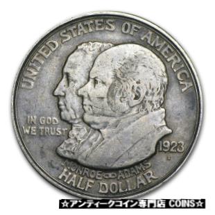【極美品/品質保証書付】 アンティークコイン コイン 金貨 銀貨 [送料無料] 1923-S Monroe Doctrine Half Avg Circ - SKU #19882