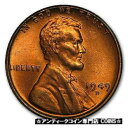 【極美品/品質保証書付】 アンティークコイン コイン 金貨 銀貨 [送料無料] 1949-D Lincoln Cent BU (Red) - SKU#9845