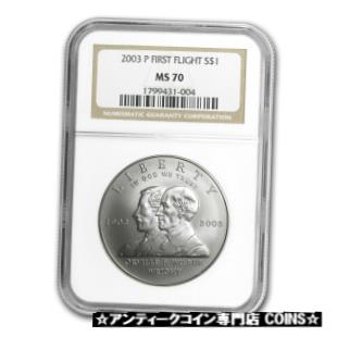 ڶ/ʼݾڽա ƥ    [̵] 2003-P First Flight Centennial $1 Silver Commem MS-70 NGC - SKU #59339