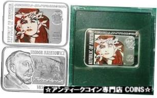  アンティークコイン コイン 金貨 銀貨  2010 Armenia Large Silver Color Proof 100 Dram/ Famous Painters-Axentowicz