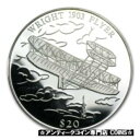 【極美品/品質保証書付】 アンティークコイン コイン 金貨 銀貨 送料無料 Liberia 2000 Large .999 Silver Proof 20-1903 Wright brothers Flyer Airplane