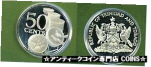 【極美品/品質保証書付】 アンティークコイン コイン 金貨 銀貨 [送料無料] 1978 Trinidad &Tobago Proof 50 c Kettle drums