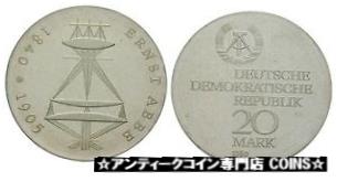 ڶ/ʼݾڽա ƥ    [̵] Rare 1980 DDR(East Germany)Proof Silver 20 Marks -Abbe -mintage 5500