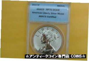 ڶ/ʼݾڽա ƥ    [̵] 2017-P Reverse Proof 225th Ann. American Liberty Silver Medal 1oz ANACS PF70