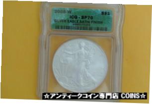 ڶ/ʼݾڽա ƥ    [̵] 2008 - W 1oz $1 Silver American Eagle Coin ICG SP70