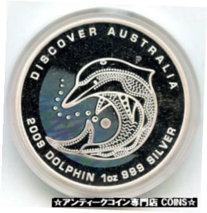 ڶ/ʼݾڽա ƥ    [̵] Dolphin 2009 Discover Australia 999 Silver 1 oz Colored Coin $1 Ounce - BP489