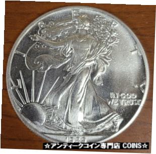 ڶ/ʼݾڽա ƥ    [̵] 1989 American Eagle Strike Thru Error 1 oz Fine Silver Dollar MB568