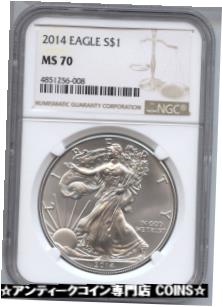 ڶ/ʼݾڽա ƥ    [̵] 2014 American Eagle 1 oz Silver Dollar NGC MS 70 Certified - bullion Ounce AS801