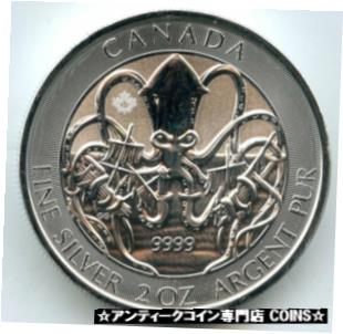 ڶ/ʼݾڽա ƥ    [̵] Kraken 2020 Canada 9999 Silver 2 oz Coin $10 Two Ounce Bullion Elizabeth - MB456