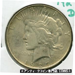 ڶ/ʼݾڽա ƥ    [̵] 1927-D Peace Silver Dollar Coin $1 Denver Mint - JK237