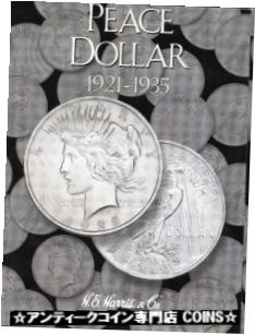 ڶ/ʼݾڽա ƥ    [̵] Coin Folder - Peace Dollars 1921 - 1935 Set - Harris Album 2709 collection