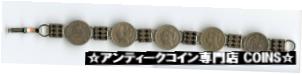 ڶ/ʼݾڽա ƥ    [̵] American Coin Bracelet USA 3-Cent Nickel &Seated Liberty Silver Dimes - JN805