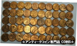 ڶ/ʼݾڽա ƥ    [̵] 1945-D 1C Cent Lincoln Wheat Full Roll 50 Coins +Tube Uncirculated LG258