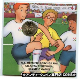 ڶ/ʼݾڽա ƥ    [̵] 1996 Atlanta Olympic Young Collector US Mint Coin Set Soccer Half Dollar BL86