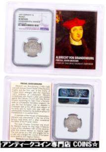  アンティークコイン コイン 金貨 銀貨  1525-1569 Prussia, Silver Groschen von Brandenburg NGC Extra Fine W/ Story Vault