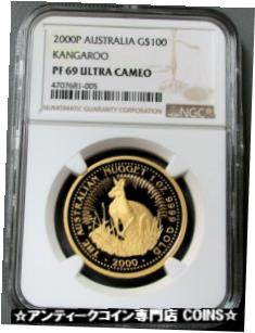 【極美品/品質保証書付】 アンティークコイン 金貨 2000 P GOLD AUSTRALIA 574 MINTED $100 PROOF KANGAROO NGC PF 69 ULTRA CAMEO [送料無料] #got-wr-3724-334