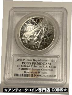 ڶ/ʼݾڽա ƥ    [̵] 2020 P $1 Colorized Basketball Commemorative PCGS PR70DCAM FDI Dominique Wilkins