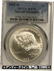 1995-W スペシャルオリンピックス銀ドル記念 PCGS MS-701995-W Special Olympics Silver Dollar Commemorative PCGS MS-70