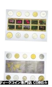 【極美品/品質保証書付】 アンティークコイン コイン 金貨 銀貨 [送料無料] Ten Different Flower Coins from Ten Countries Uncirculated