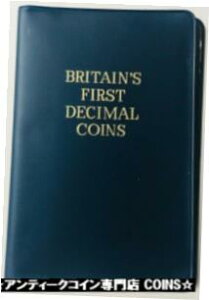 イギリス - 最初の十進数コイン 5 コインセット - ブリリアント未流通GREAT BRITAIN - First Decimal Coins 5 Coin Set - Brilliant Uncirculated