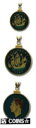 yɔi/iۏ؏tz AeB[NRC RC   [] Great Britain Enameled Jewelry Coin Pendant Galleon Half Penny 1940 w/Bezel