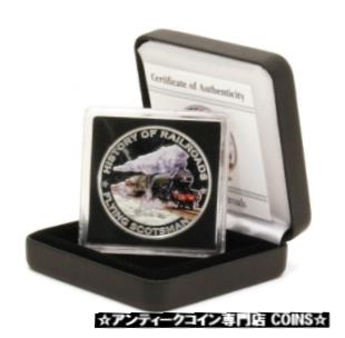  アンティークコイン コイン 金貨 銀貨  Liberia History of Railroads Flying Scotsman $5 2011 Colored Proof Silver Coin B