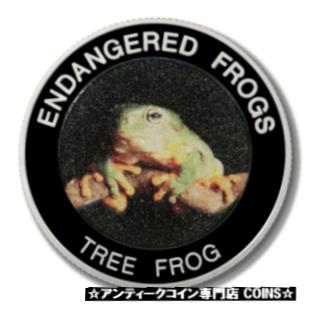 【極美品/品質保証書付】 アンティークコイン コイン 金貨 銀貨 送料無料 Malawi Endangered Frogs Tree Frog 10 Kwacha 2010 Proof Colored Coin