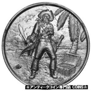 私掠船シリーズ - キャプテン |ウルトラ ハイ レリーフ 2 オンス 0.999 シルバー ラウンドPrivateer Series - The Captain | Ultra High Relief 2 oz .999 Silver Round