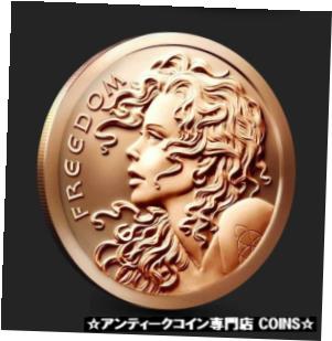 ڶ/ʼݾڽա ƥ    [̵] Silver Shield | Freedom Girl 2018 | 1 oz AVDP .999 Pure Cu Copper Round