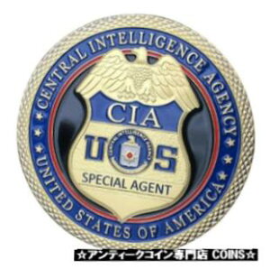 米国 アメリカ合衆国 CIA 中央情報局特別捜査官 金メッキ コインUS United States CIA Central Intelligence Agency Special Agent Gold Plated Coin