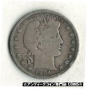 【極美品/品質保証書付】 アンティークコイン コイン 金貨 銀貨 [送料無料] 1904 BARBER HALF DOLLAR