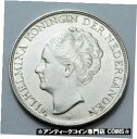  アンティークコイン コイン 金貨 銀貨  1944-D Nederlands CURACAO 2 1/2 GULDEN SILVER COIN , Rare OLD!