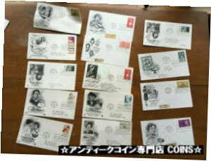 有名な女性向け fdc がヘレン・ケラー、アメリア・イアハート、ガールスカウトを合計 14 人カバー //famous Women fdc covers Helen Keller, Amelia Earhart, girl scouts 14 total //
