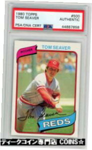 1980 トップストム・シーバーと契約。 #500PSA1980 Topps Tom Seaver Signed. #500 PSA