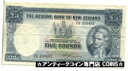 ニュージーランド銀行 1960 〜 1967 年、5 ポンド紙幣。ジェームズ・クック、限定発行部数Bank of New Zealand 1960-67, 5 Pound Banknote. James Cook, Limited Circulation(3)