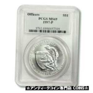 米国現代記念法執行官銀ドル 1997 P PCGS MS69USA Modern Commemorative Law Enforcement Officers Silver Dollar 1997 P PCGS MS69
