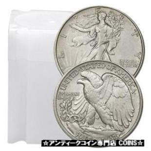 ڶ/ʼݾڽա ƥ    [̵] Roll of 20 $10 Face 90% Silver Walking Liberty Half Dollars XF to AU