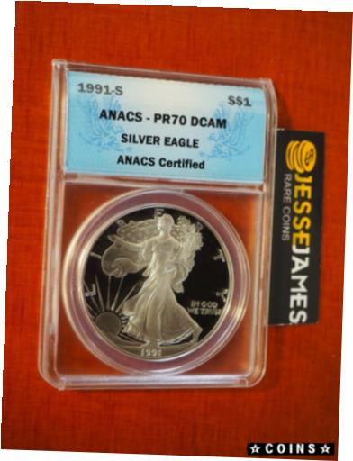 yɔi/iۏ؏tz AeB[NRC RC   [] 1991 S PROOF SILVER EAGLE ANACS PR70 DCAM BLUE LABEL