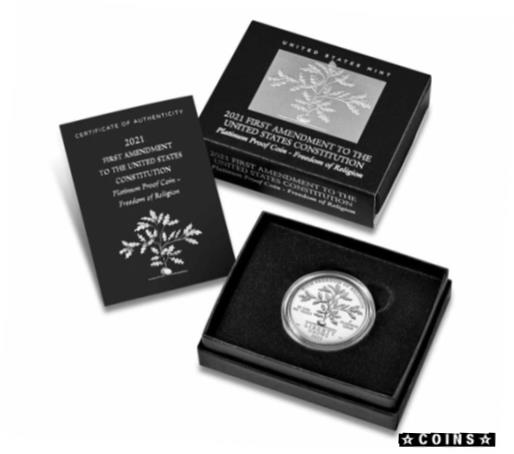 ץʡɥ꥽㤨֡ڶ/ʼݾڽա ƥ    [̵] 2021 W 1 oz Platinum American Eagle Freedom of Religion Proof $100 OGPפβǤʤ609,000ߤˤʤޤ