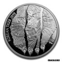  アンティークコイン コイン 金貨 銀貨  2019 South Korea 1 oz Silver Tiger Proof (w/Box & COA) - SKU#201916