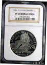 【極美品/品質保証書付】 アンティークコイン コイン 金貨 銀貨 送料無料 2000 P Library of Congress Proof Commemorative Silver Dollar NGC PF 69 UC