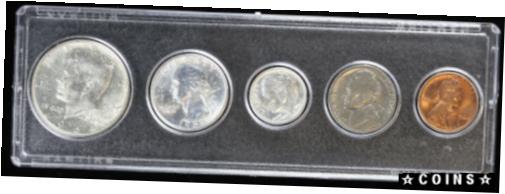 ڶ/ʼݾڽա ƥ    [̵] 1964 Philadelphia U.S. Mint Set. in Snaplock 5 Coins 90% Silver