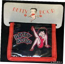 新しいベティー ブープ ブラックとレッドの二つ折り財布New Betty Boop Black and Red Bifold Wallet