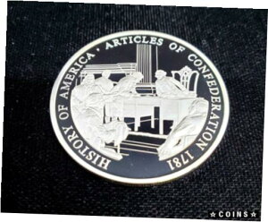 アメリカの歴史 シルバーラウンド 連合規約 .999 20gHistory of America Silver Round Articles of Confederation .999 20g