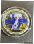 2001 パラオ共和国 $5 シルバーカラーコイン 海洋生物保護クラゲ2001 Republic of Palau $5 Silver Colorized Coin Marine Life Protection Jellyfish 70,000円