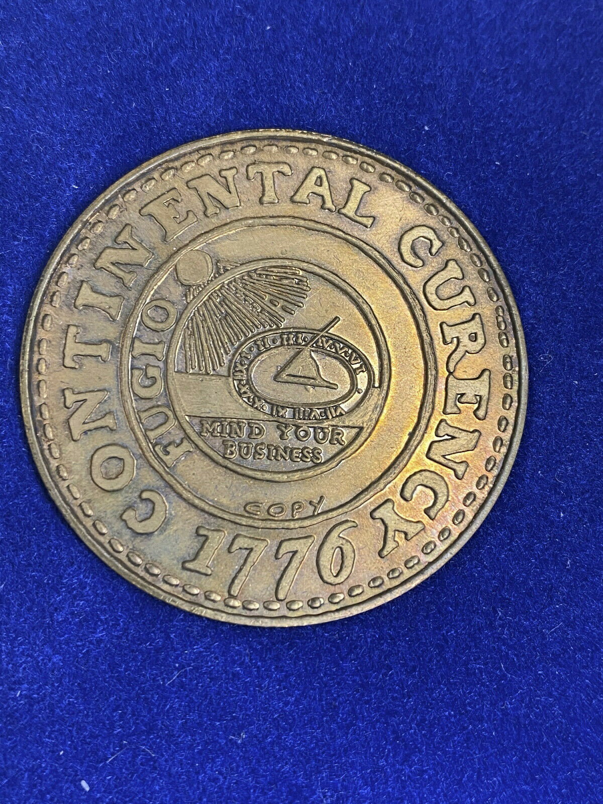  アンティークコイン コイン 金貨 銀貨  1776 Continental Dollar Bronze Re-Strike / Copy Token Medal Medallion MasterCard