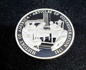 アメリカの歴史 シルバーラウンド 連合規約 .999 20gHistory of America Silver Round Articles of Confederation .999 20g