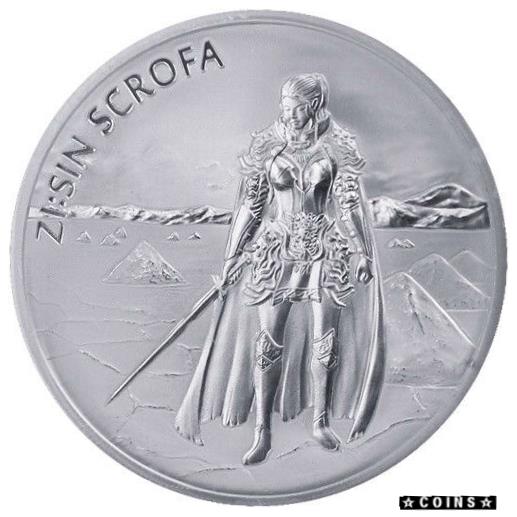  アンティークコイン コイン 金貨 銀貨  2019 South Korea Zi:Sin Series Scrofa 1/2 oz .999 Silver Very Limited BU Coin