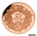 yɔi/iۏ؏tz AeB[NRC RC   [] Christmas Wreath 1 oz .999 Copper Holiday Season USA Made BU Round Bullion Coin