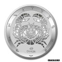 【極美品/品質保証書付】 アンティークコイン コイン 金貨 銀貨 送料無料 Tokelau Zodiac Series Cancer 1 oz .999 Silver Capsuled Round BU Coin